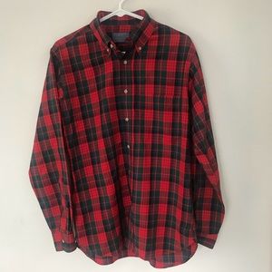 US Pendleton 🌲 Wool Red/Green Plaid Button Down